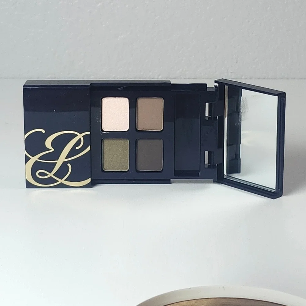 Estee Lauder Pure Color Eyeshadow Quad Green Brown Ivory Palette